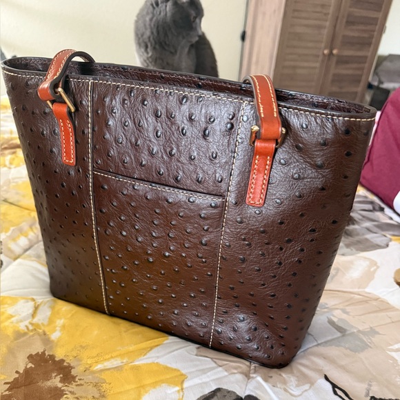 Dooney & Bourke Dark Brown Leather Shoulder Bag